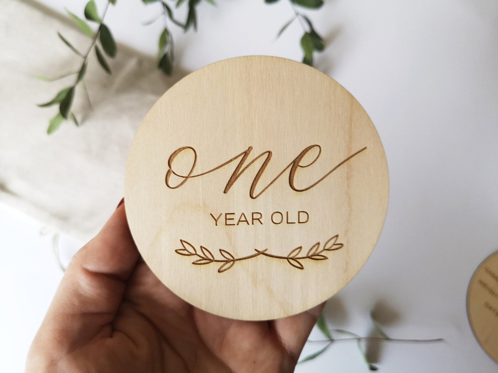 Engraved Wooden Milestone Card Set 